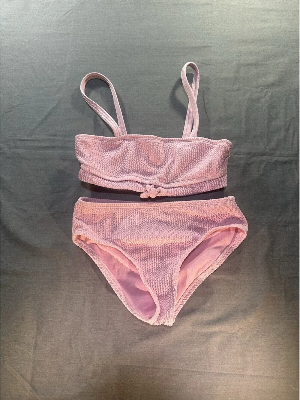Girls Wonder Nation 2 Piece Pink Bathing Suit  M 7-8